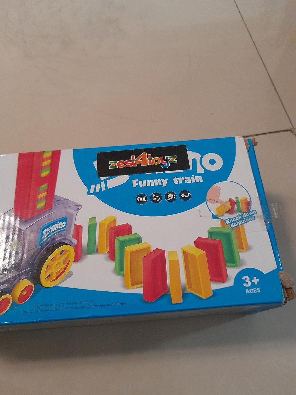 Train Toy Domino Set for Kids BPA Free Plastic with Sound Effects