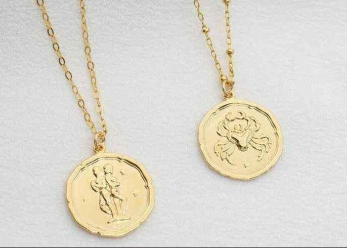 Gold Plated Zodiac Sign Necklace